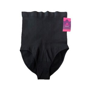 Empetua Shapermint M/L Black High Waisted Shaper Panty Tummy Control NWT